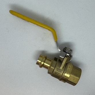 15MM X 1/2'F BSP BALL VALVE LEVER GAS METPRESS (EA)