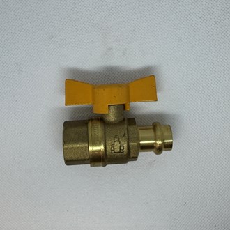 15MM X 1/2'F BSP BALL VALVE BUTT GAS METPRESS (EA)